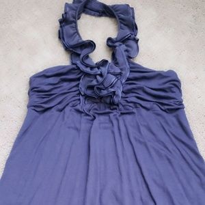 Express ruffle halter